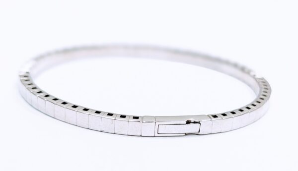 3 Carat Round Lab Diamond Halfway Bangle Bracelet - Image 3